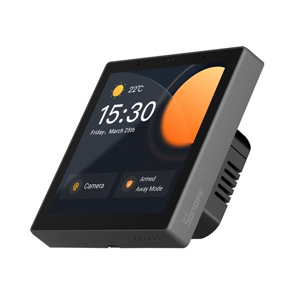 Sonoff panel sterowania inteligentnego domu z ekranem dotykowym Zigbee 3.0 Google Assistant, Alexa czarny (NSPanel Pro)-2965267