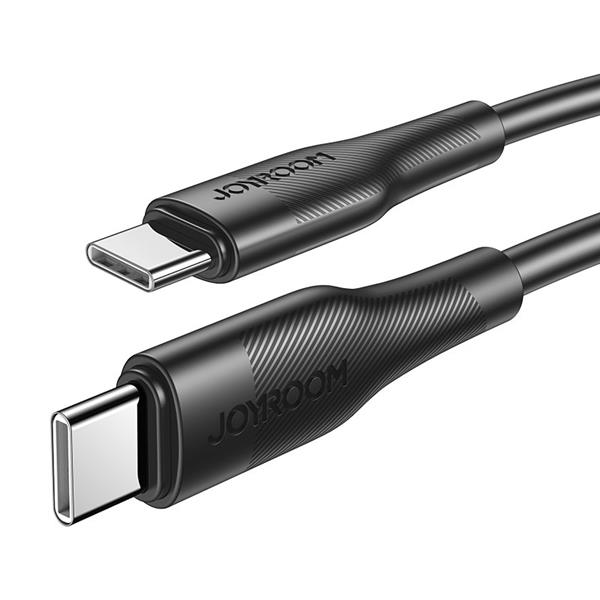 Joyroom kabel przewód USB Typ C - USB Typ C Power Delivery 60W 3A 0,25m czarny (Black)-2214013