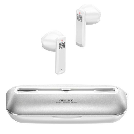 Remax bezprzewodowe słuchawki TWS bluetooth 5.0 300mAh srebrny (TWS-28)-2255502