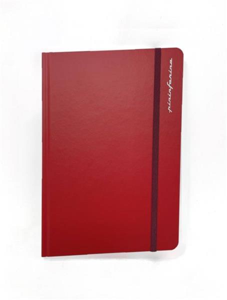 PININFARINA Segno Notebook Stone Paper, notes z kamienia, czerwona okładka, kropki-3040014