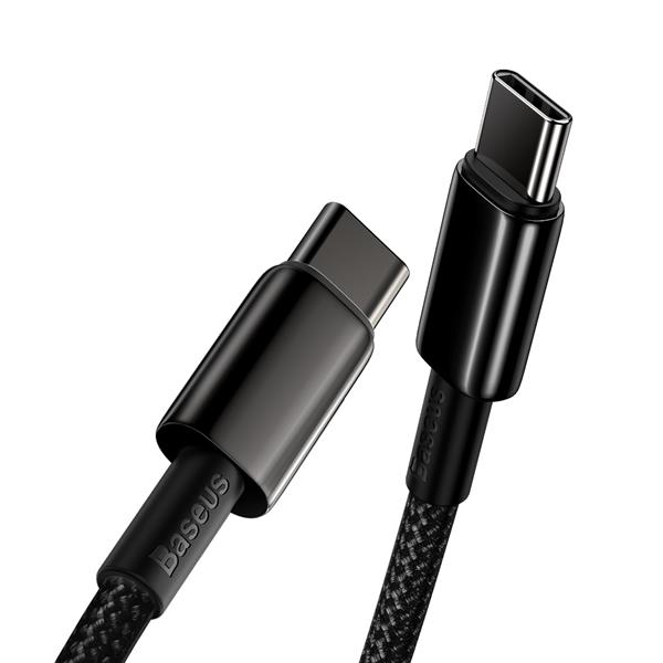 Baseus kabel Tungsten PD USB-C - USB-C 2,0 m czarny 100W-2090787