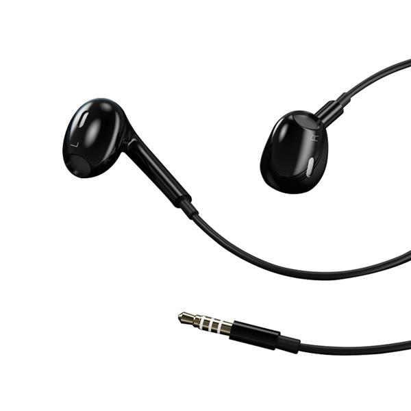 XO słuchawki przewodowe EP43 jack 3,5mm douszne czarne-2084538