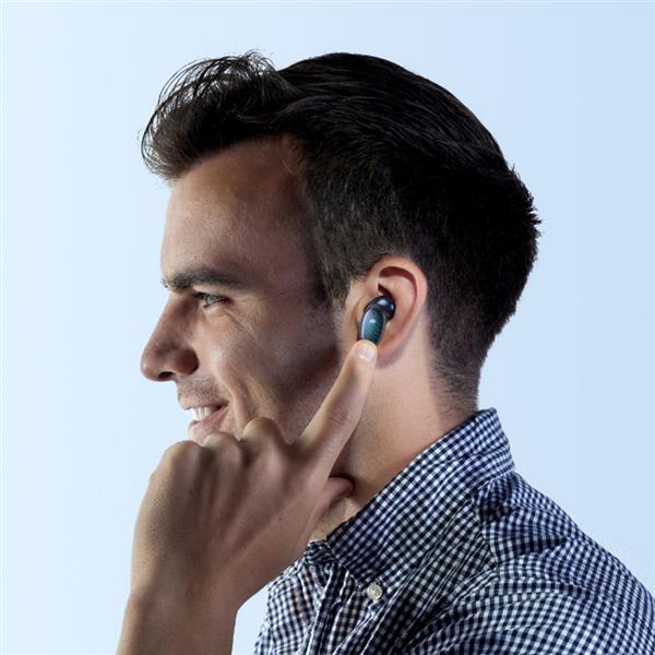 Ugreen dokanałowe słuchawki bezprzewodowe TWS Bluetooth 5.0 wodoodporne IPX5 aptX niebieski (WS108 50648)-2201562