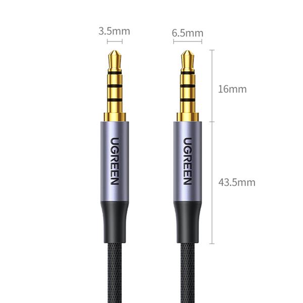 Ugreen kabel przewód AUX mini jack 3.5mm (męski) - mini jack 3,5mm (męski) 2m czarny (AV183)-2262003