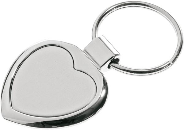 Brelok metalowy Stout Heart, srebrny-544203