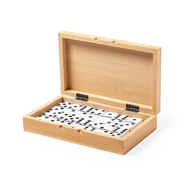 Gra domino w bambusowym pudełku-1967682