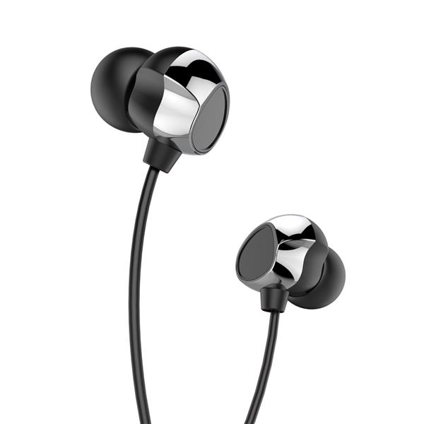 XO Słuchawki przewodowe EP53 jack 3,5mm douszne czarne-3010244