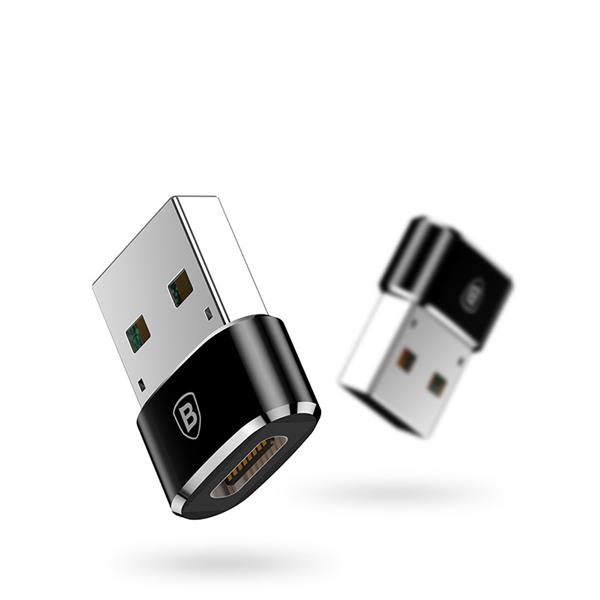 Baseus adapter przejściówka ze złącza USB Type-C na USB czarny (CAAOTG-01)-2138712