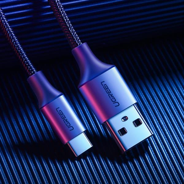 Ugreen kabel przewód USB - USB Typ C Quick Charge 3.0 3A 0,5m szary (60125)-3101382