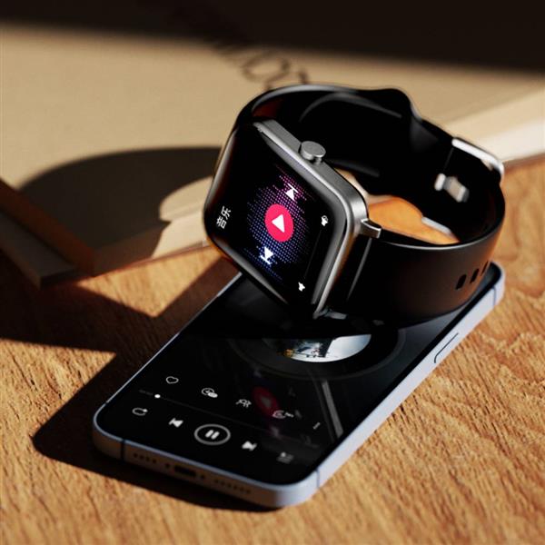 QCY Watch GTS stylowy smartwatch czarny-3119709