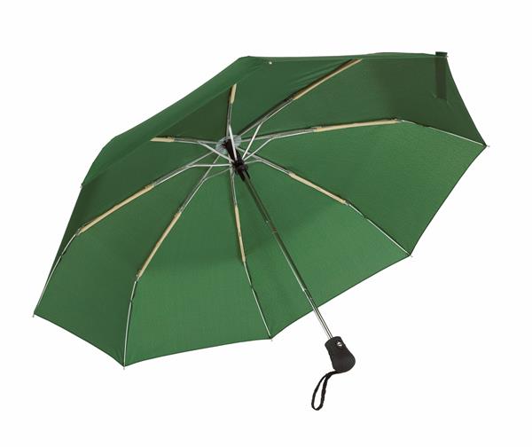 Automatyczny, wiatroodporny, kieszonkowy parasol BORA, ciemnozielony-2302911