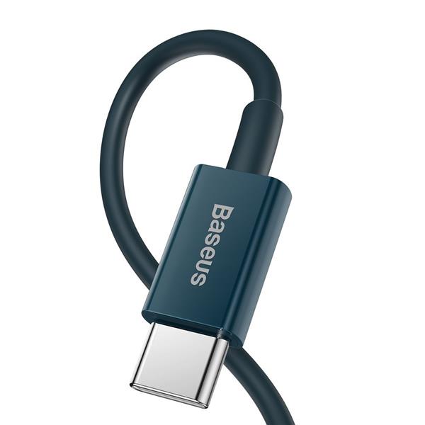 Baseus Superior kabel USB Typ C - Lightning do szybkiego ładowania Power Delivery 20 W 1 m niebieski (CATLYS-A03)-2193993