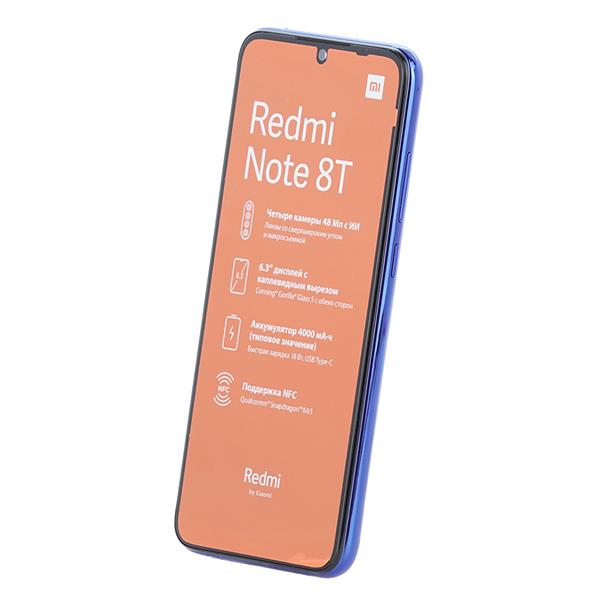 LCD + Panel Dotykowy Xiaomi Redmi Note 8T 5600030C3X00 niebieski z ramką oryginał-3010690