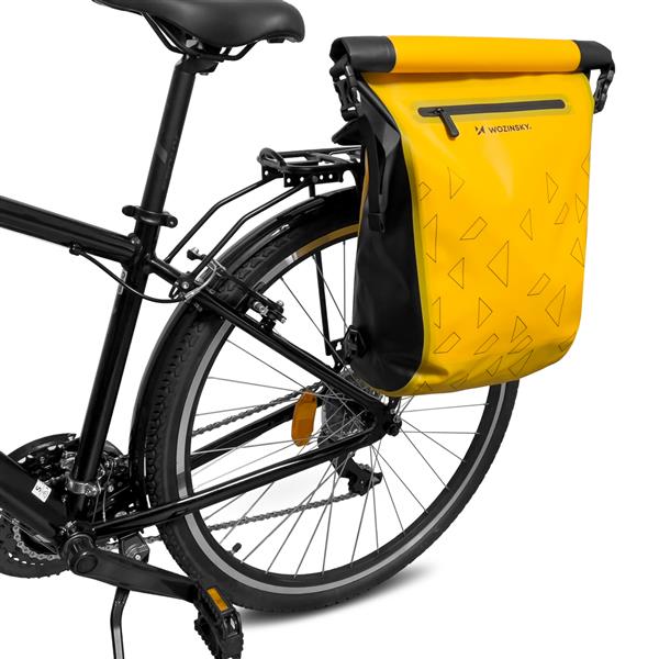 Wozinsky wodoszczelny plecak rowerowy ze stelażem torba rowerowa 2w1 23l żółty (WBB31YE)-2260977