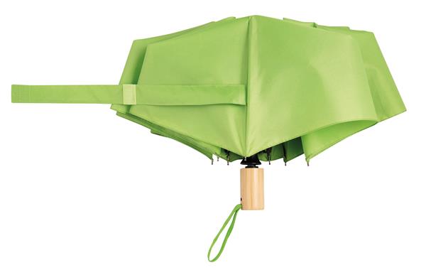 Automatyczny, wiatroodporny parasol kieszonkowy CALYPSO, jasnozielony-2942194