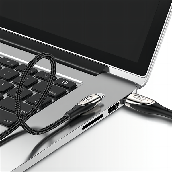Joyroom Sharp Series kabel do szybkiego ładowania USB-A - USB-C 3A 1.2m czarny (S-M411)-2626055