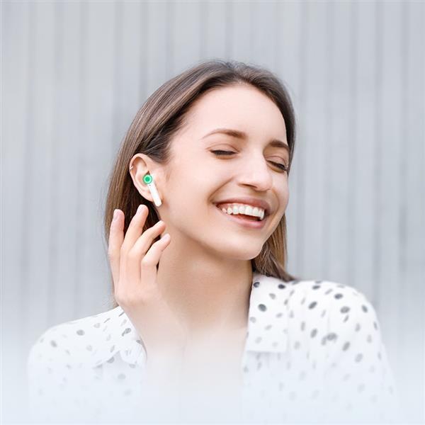 Ugreen HiTune T2 ENC dokanałowe wodoodporne bezprzewodowe słuchawki Bluetooth 5.0 biały (WS105)-2205717