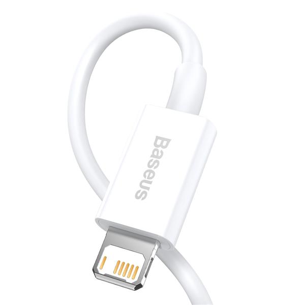 Baseus kabel Superior USB - Lightning 0,25 m 2,4A biały-2047773