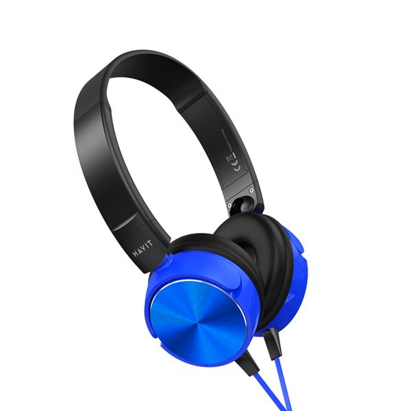 HAVIT słuchawki przewodowe HV-H2178D nauszne niebieskie-3037361