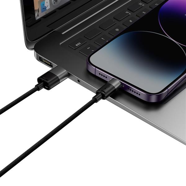 Kabel 3w1 USB - micro USB / Lightning / USB C 3.5A 1.2m Baseus StarSpeed - czarny-3108009