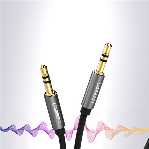 Ugreen kabel przewód audio AUX mini jack 3,5mm 1m czarny (AV119)-2964605