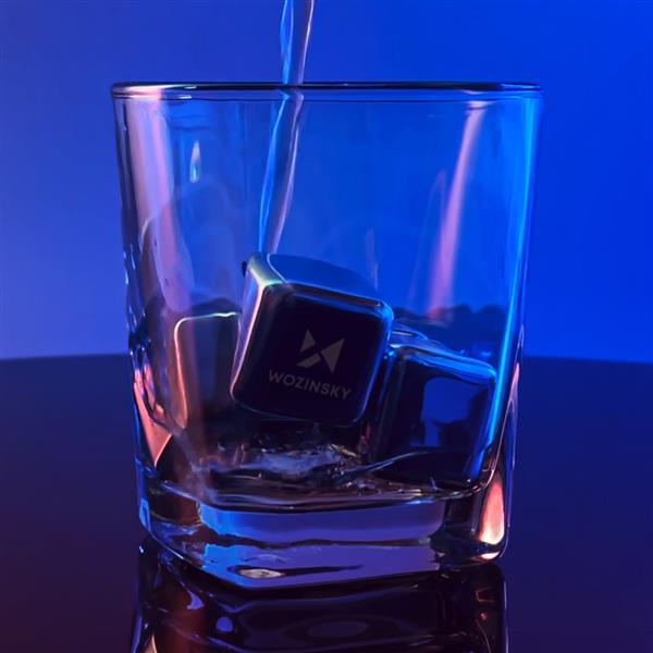 Wozinsky metalowe kostki lodu do schłodzenia napojów, drinków (WIC-S01)-2219415