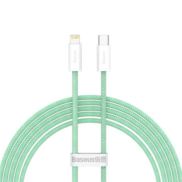 Baseus Dynamic kabel USB Typ C - Lightning Power Delivery 20W 2m zielony (CALD000106)-2243171