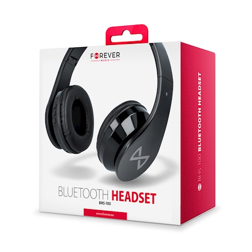 Forever słuchawki Bluetooth BHS-100 nauszne czarne-2060427