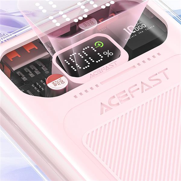 Acefast powerbank 10000mAh Sparkling Series szybkie ładowanie 30W fioletowy (M1)-3110183