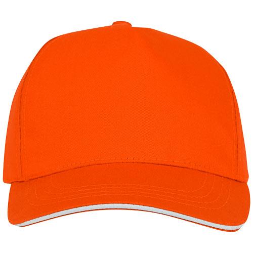 rozowy, 5-panelowa czapka CETO-2327434