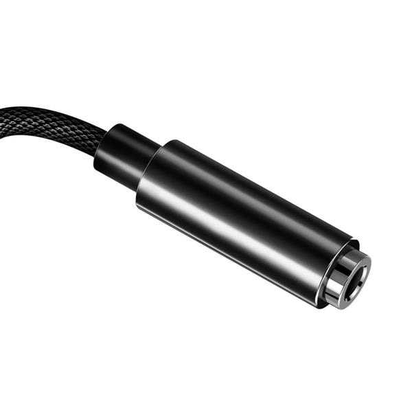 Baseus L3 adapter audio przejściówka z Lightning na mini jack 3,5 mm czarny (CALL3-01)-2148634