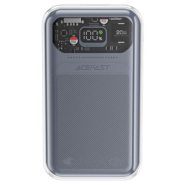 Acefast powerbank 20000mAh Sparkling Series szybkie ładowanie 30W szary (M2)-3110163