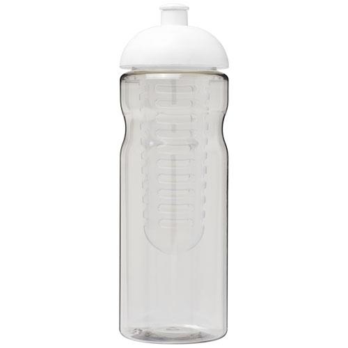 Bidon H2O Base® z wypukłym wieczkiem o pojemności 650 ml z możliwością przyrządzania wody smakowej-2315782