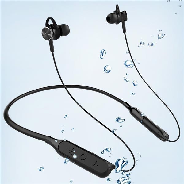 Mixcder wodoodporne IPX5 sportowe bezprzewodowe słuchawki Bluetooth 5.0 ANC (aktywna redukcja szumów) czarny (RX)-2194910