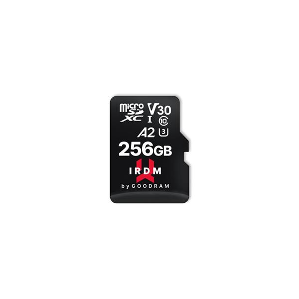 GoodRam karta pamięci IRDM 64GB microSD UHS-I U3 A2 V30 z adapterem-3031432