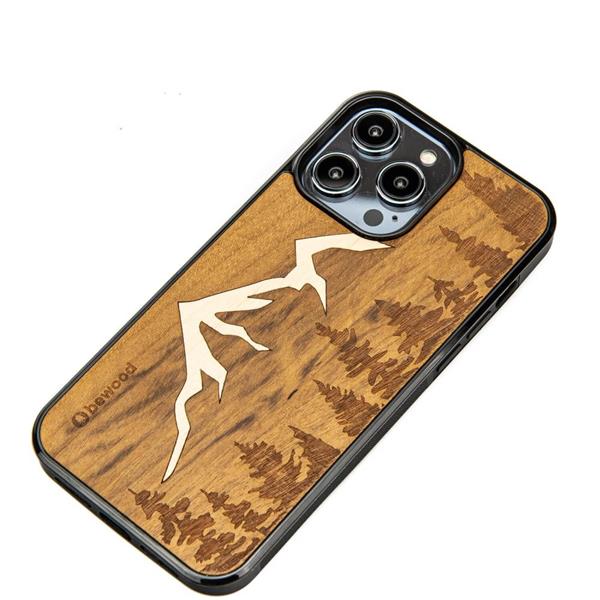 Etui drewniane na iPhone 15 Pro Max Bewood Góry Imbuia-3140676