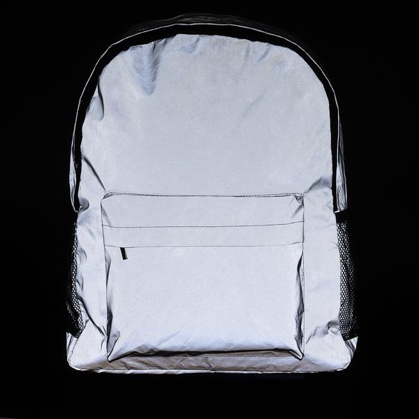 Plecak odblaskowy na laptop Antar, srebrny-2651008