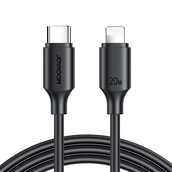 Joyroom kabel USB-C - Lightning 480Mb/s 20W 1m czarny (S-CL020A9)-2428559