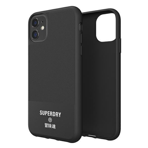 SuperDry Moulded Canvas iPhone 11 Case czarny/black 41547-2284967