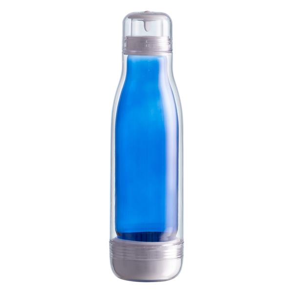 Butelka szklana z osłoną Smart 520 ml, niebieski-1632047