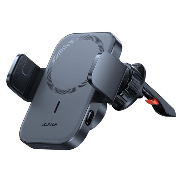 Joyroom samochodowy uchwyt magnetyczny bezprzewodowa indukcyjna ładowarka Qi 15W (kompatybilna z MagSafe do iPhone) na kratkę nawiewu (JR-ZS295)-2417507
