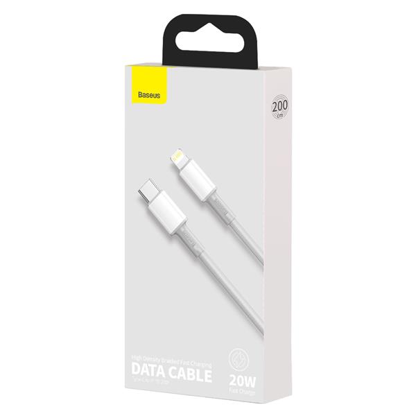 Baseus kabel High Density PD USB-C - Lightning 2,0 m biały 20W-2066516