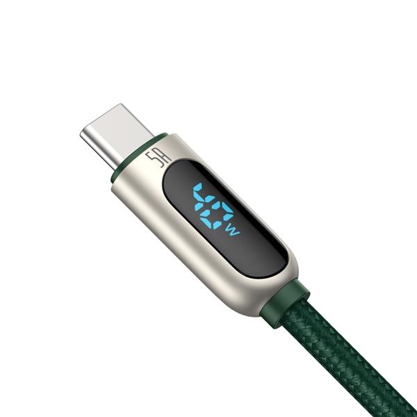 Baseus kabel Display USB - USB-C 2,0 m 5A zielony-2099715