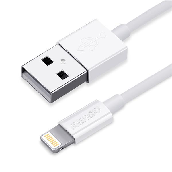 Choetech kabel przewód MFI USB - Lightning 1,2m biały (IP0026 white)-2218442