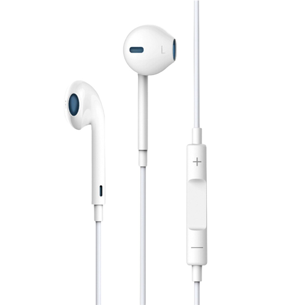 Devia słuchawki przewodowe Smart EarPods douszne jack 3,5mm douszne białe-2102050