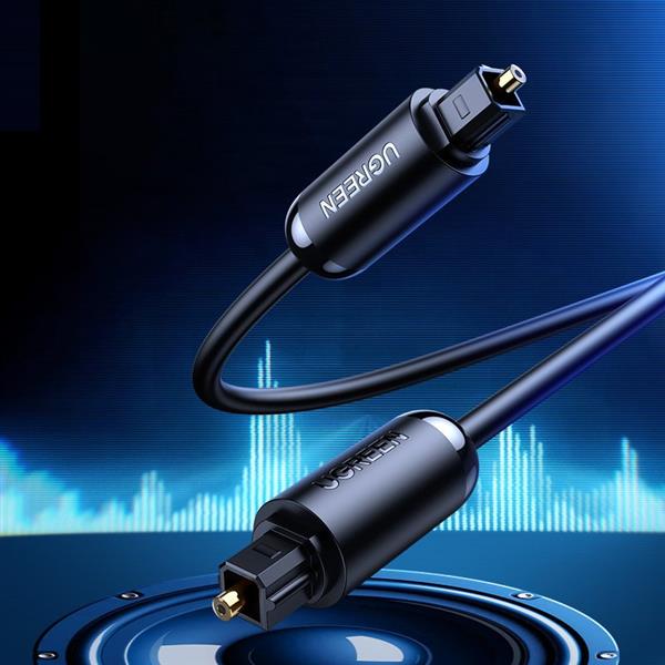 Ugreen optyczny kabel przewód audio 1,5 m cyfrowy światłowód Toslink SPDIF szary (70891)-2168082