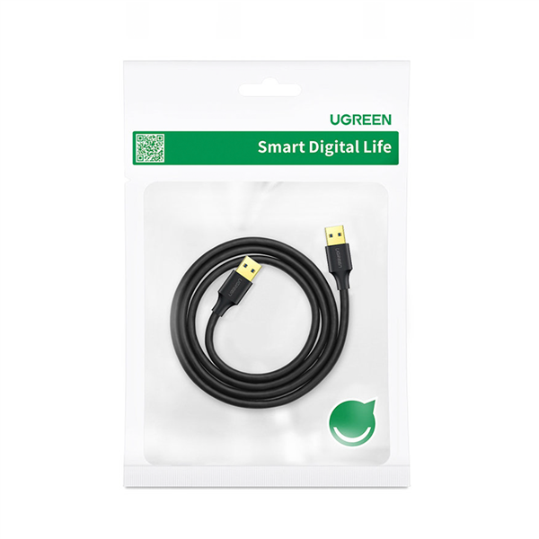 Ugreen kabel przewód USB - USB (męski - USB 3.2 Gen 1) 1 m czarny (US128 10370)-2602119