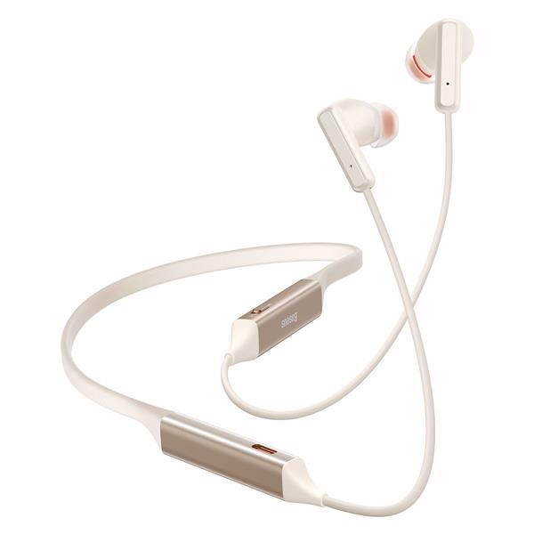 Baseus Bowie U2 słuchawki sportowe Bluetooth (Neckband) kremowo-białe-2622123