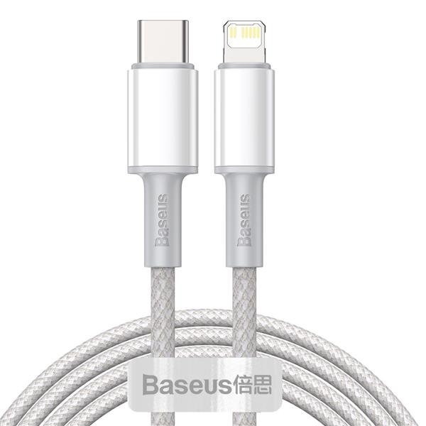 Baseus kabel High Density PD USB-C - Lightning 2,0 m biały 20W-2066510