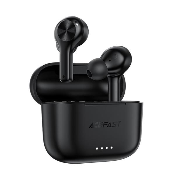 Acefast dokanałowe słuchawki bezprzewodowe TWS Bluetooth 5.0 wodoodporne IPX6 czarny (T1 black)-2270449